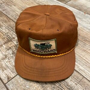 vintage woodward made in usa trucker hat